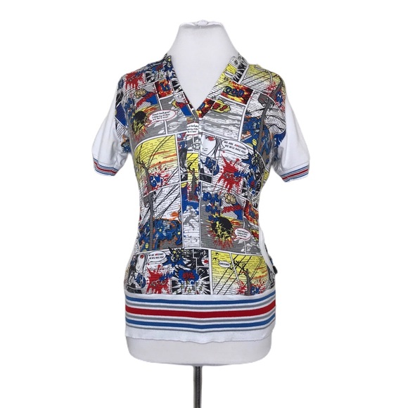 Comic Book Hoodie Top - Picture 1 of 16